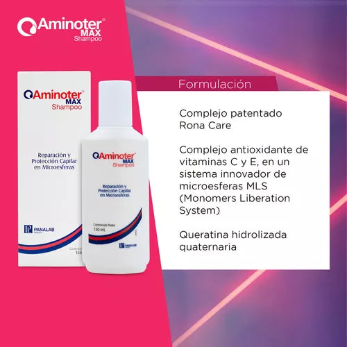 Aminoter Max Shampoo Repara Y Protege Con Microesferas 150ml