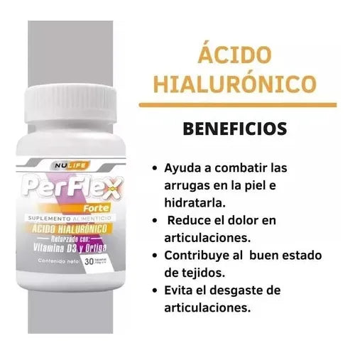 1 Acido Hialuronico Perflex Formula Reforzada 30 Tabletas