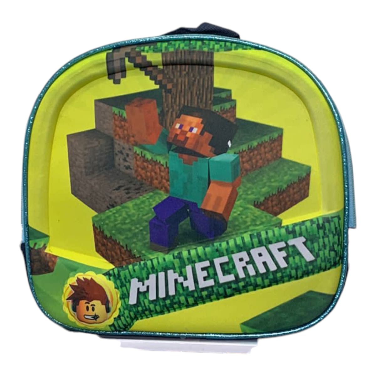 Mochila Escolar Lapicera Lonchera Térmica 3piezas Mochilas Para Niños Primaria Con Gran Capacidad Dibujo 3D Minecraft