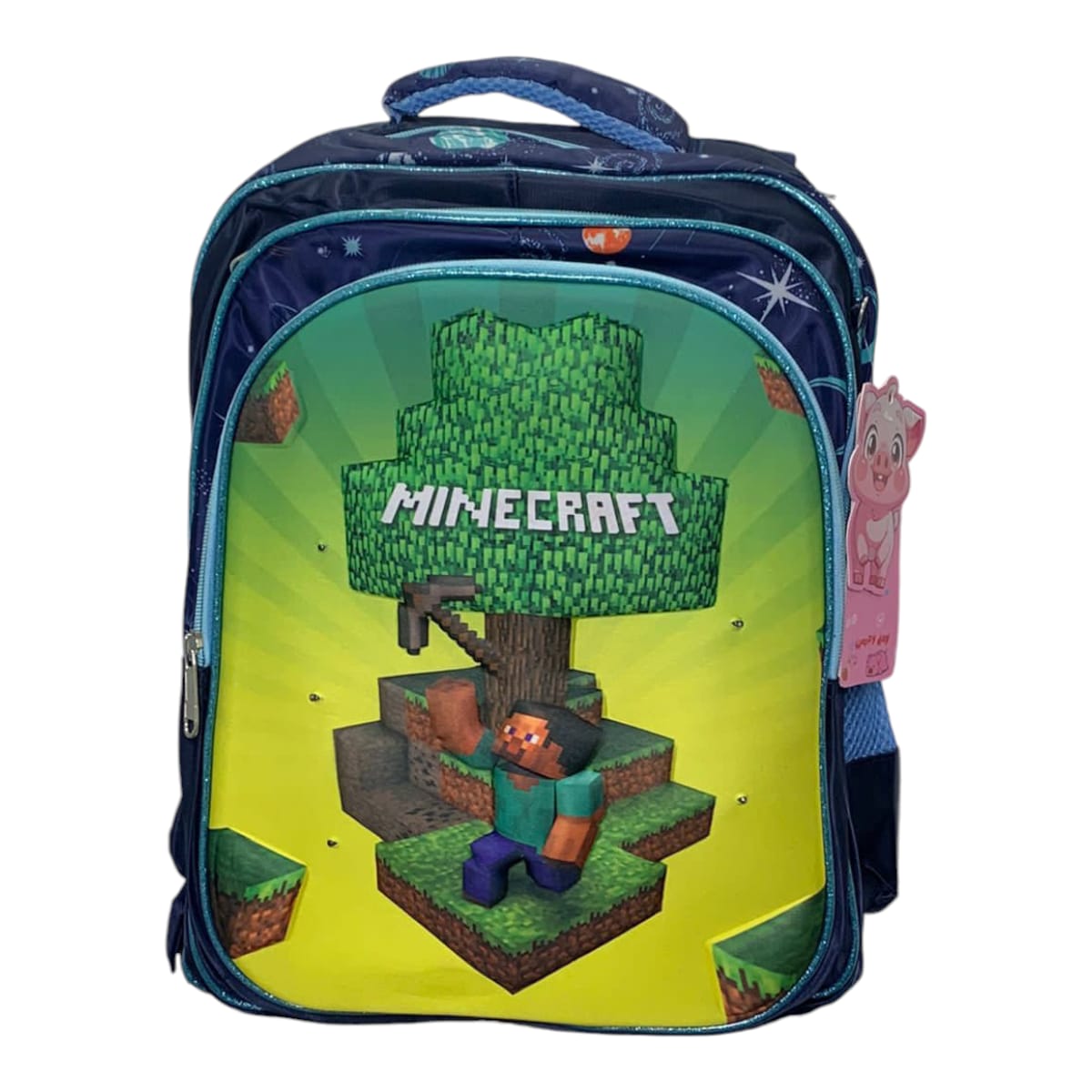 Mochila Escolar Lapicera Lonchera Térmica 3piezas Mochilas Para Niños Primaria Con Gran Capacidad Dibujo 3D Minecraft