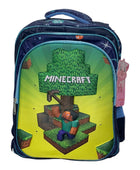 Mochila Escolar Lapicera Lonchera Térmica 3piezas Mochilas Para Niños Primaria Con Gran Capacidad Dibujo 3D Minecraft