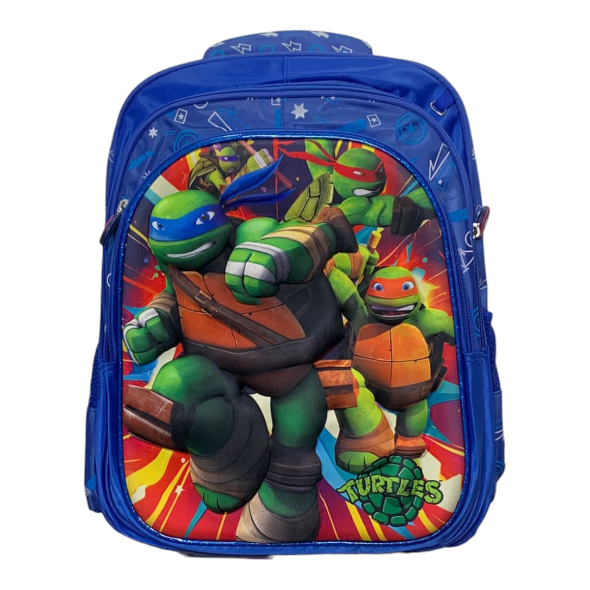 Mochila Escolar Lapicera Lonchera Térmica 3piezas Mochilas Para Niños Primaria Con Gran Capacidad Dibujo 3D Tortugas Ninja