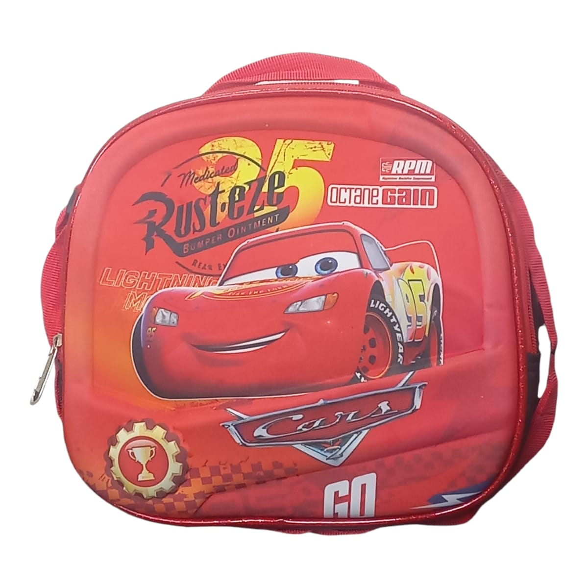 Mochila Escolar Lapicera Lonchera Térmica 3piezas Mochilas Para Niños Primaria Con Gran Capacidad Dibujo 3D Rayo MacQueen