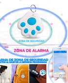 Localizador GPS Bluetooth en Forma de Huella para Mascota