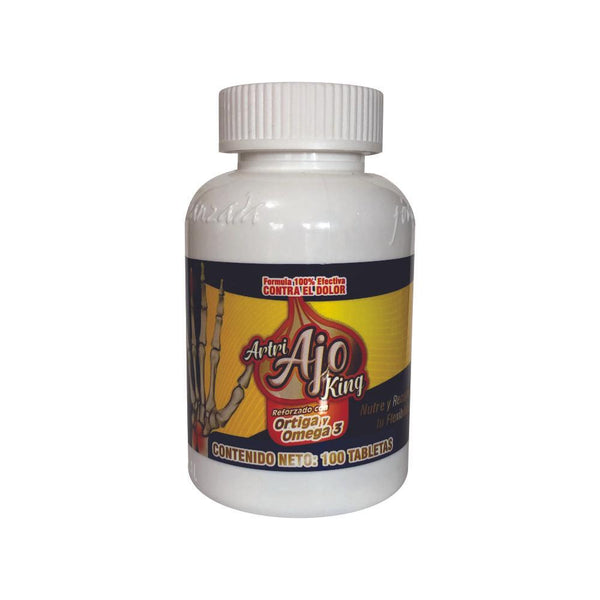 Artri Ajo King Frasco 100 Tabletas Ortiga Y Omega 3 Original