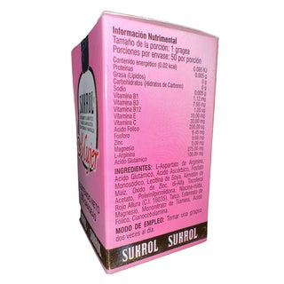 Sukrol Mujer Vigorizante y Multivitaminico 50 Grageas Compuesto Aminoácidos Y Antioxidantes.
