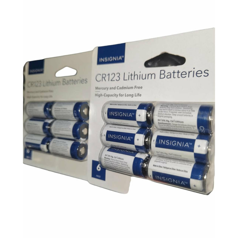 Pilas Cr123 Insignia Lithium 2 Pack De 6 Pilas