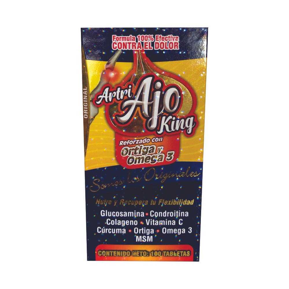 Artri Ajo King Frasco 100 Tabletas Ortiga Y Omega 3 Original